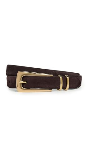 Madewell Women's Elongated Buckle Belt, Coffee Bean, Brown, XL | Amazon (US)