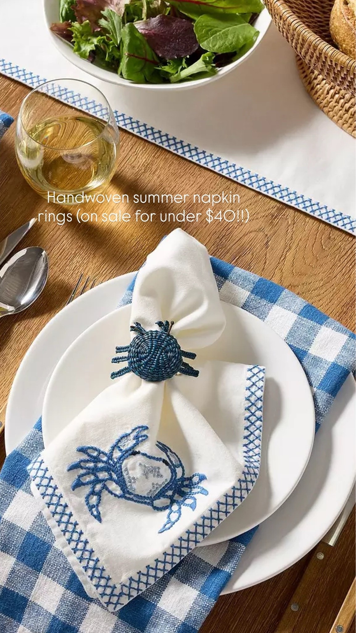 These handwoven napkin rings are SO CUTE and on sale for under $40!!!! A few different designs available, I ordered the starfish!!

#LTKHome #LTKSaleAlert #LTKSeasonal