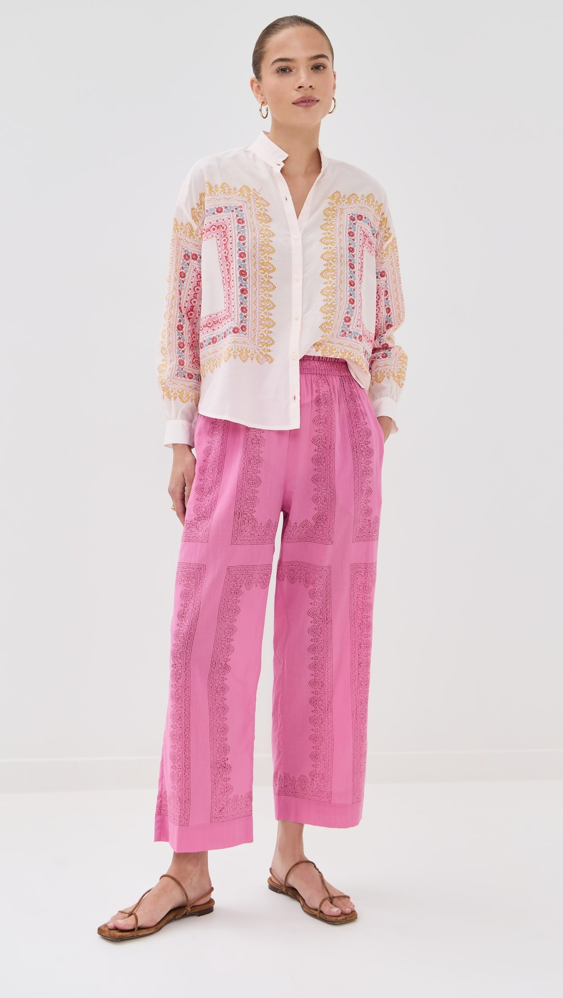 Otto Fuchsia Tile Pants | Shopbop