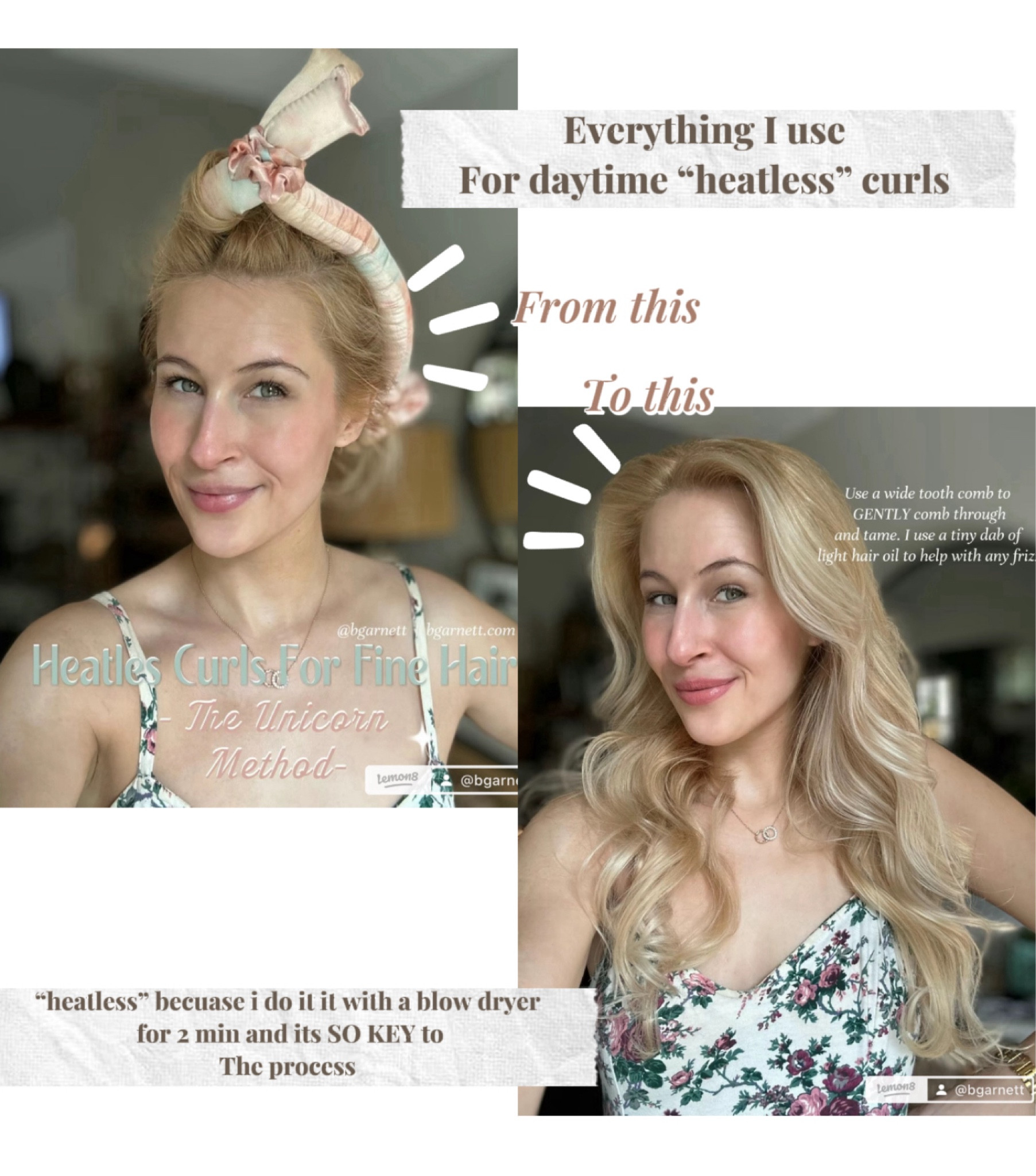 My “heatless” curls that I do during the day because in just can’t sleep in the rod. I say “heatless” because I do in fact hit them with a blow dryer for 2 min which makes all the difference. 

Lined e rushing I use for my fans natural strait hair 

Heatless curls | fine hair | strait hair 

#LTKFindsUnder50 #LTKStyleTip #LTKBeauty