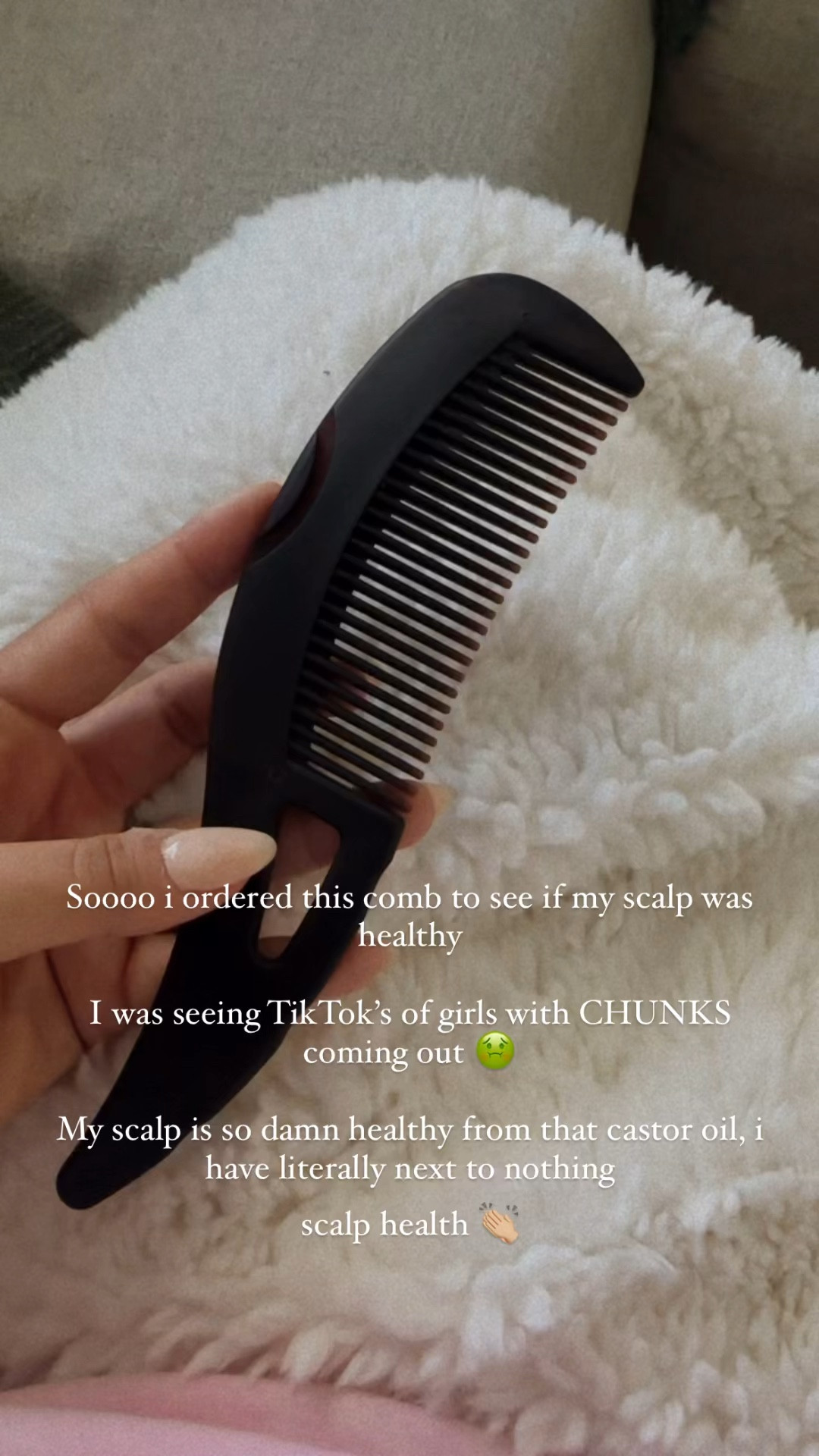 Scalp health! I used this comb on my scalp + next to nothing came out. I used it on my husband + he noticeably had chunks of dead skin coming off  

#LTKFitness #LTKStyleTip #LTKBeauty