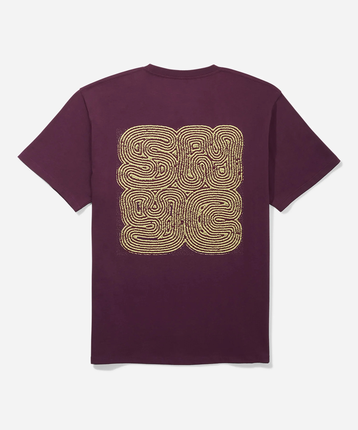 Maze Standard Short Sleeve Tee Grape Wine | Saturdays Surf LLC