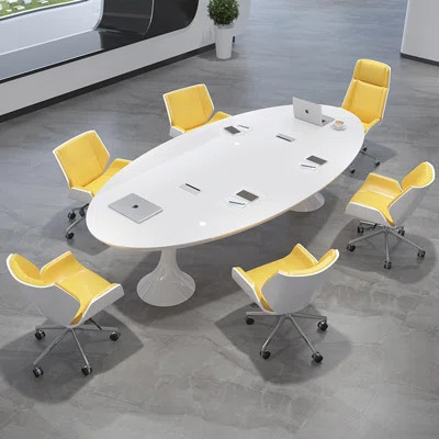 Aplington White Oval Conference Table | Wayfair North America