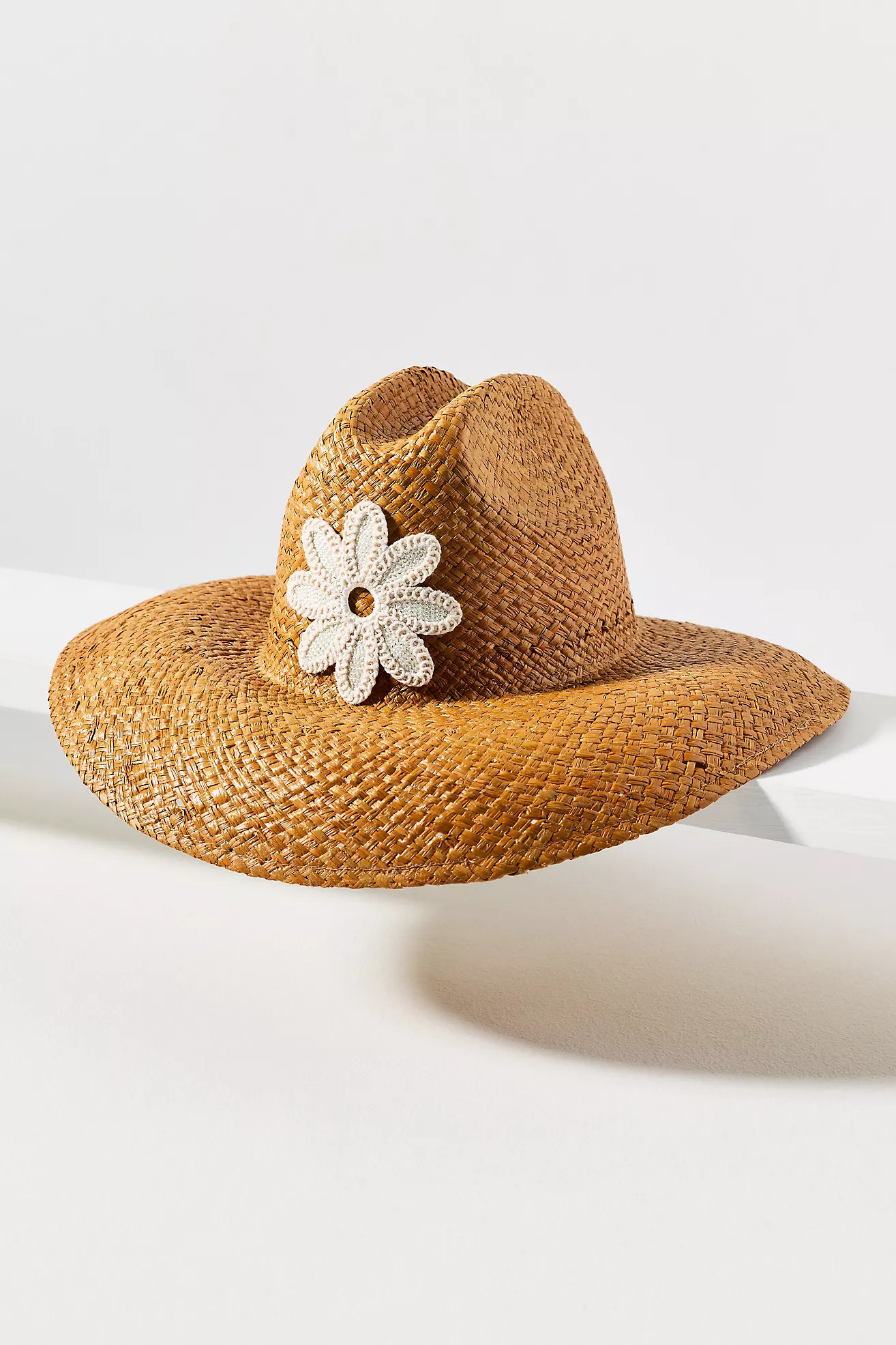 Wyeth Embellished Straw Rancher | Anthropologie (US)