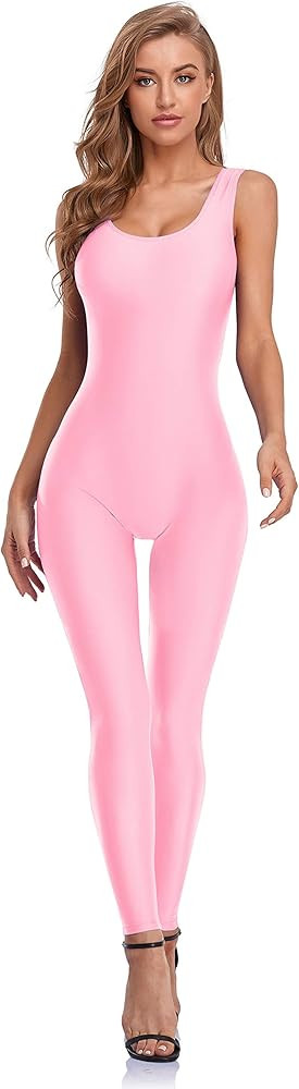 speerise Women's One Piece Bodycon Jumpsuit Tank Romper Spandex Unitard Bodysuit for Workout, Yog... | Amazon (US)
