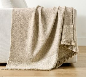 Lemuel Woven Knit Throw | Pottery Barn CA