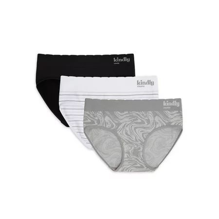 kindly yours Women’s Sustainable Seamless Hipster Underwear 3-Pack | Walmart (US)
