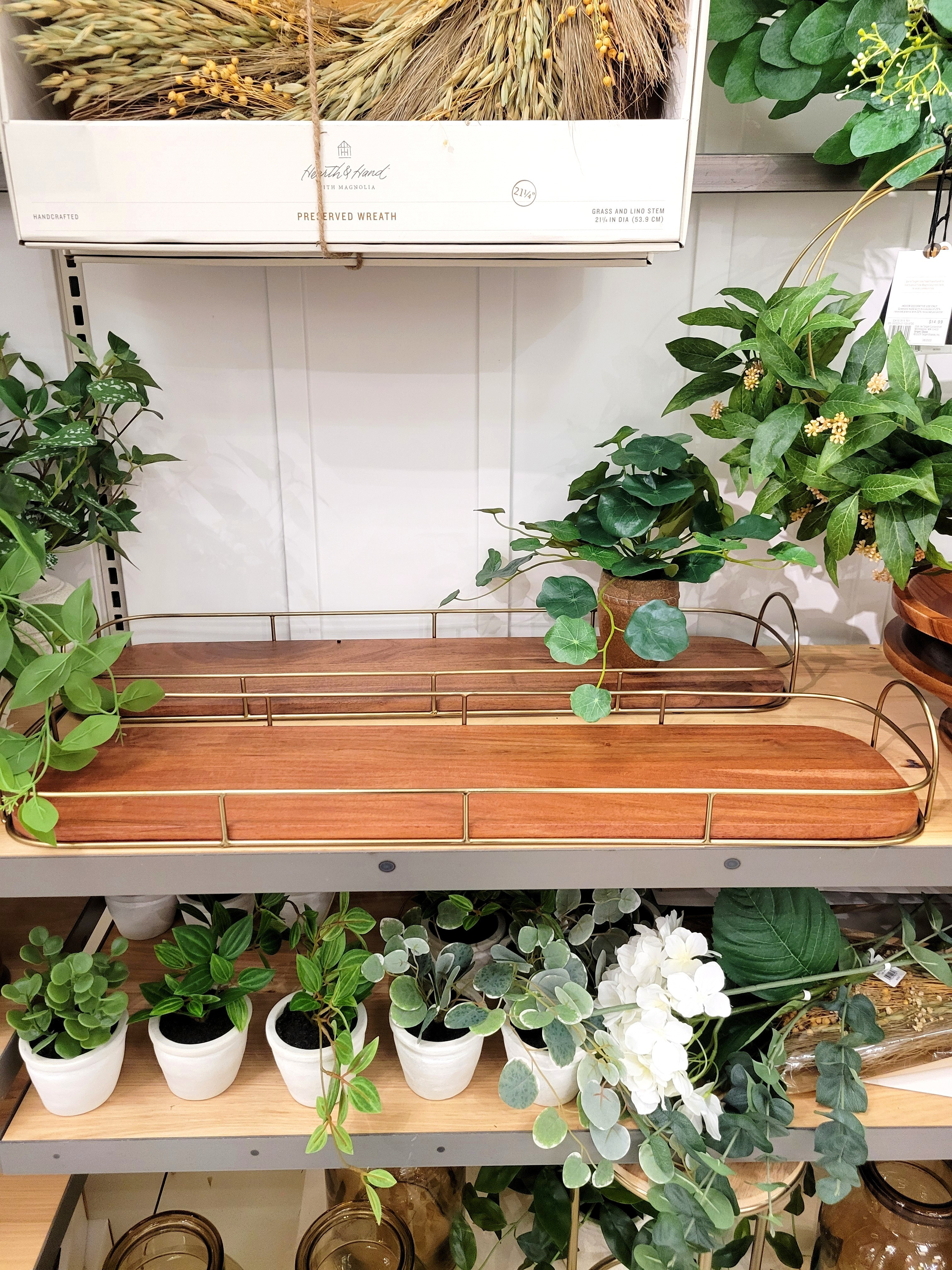 32" Wooden Decorative Tray with Metal Trim Brown/Brass by Hearth & Hand with Magnolia on sale $35.99 Org. $44.99 (+ use your redcard for an additional 5% off) - by now you know my love for H&Hw/M products 🤪 this would be a BEAUTIFUL focal point on the middle of a table, counter, anywhere 😍 Would also be super pretty for a party to use on a dessert table for cookies, cupcakes, chocolate strawberries, etc. Remember you can always get a price drop notification if you heart a post/save a product 😉 

✨️ P.S. if you follow, like, share, save, or shop my post (either here or @coffee&clearance).. thank you sooo much, I truly appreciate you! As always, thanks for being here & shopping with me friend 🥹 

| al fresca dining, sisterstudio, mothers day gift guide, graduation dress, travel outfit, meredith hudkins, wedding guest dress, country concert outfit, sisterstudio, free people, maternity, travel outfit, nashville outfits, patio, mothers day, mothers day gift, mothers day outfit, mothers day dress, teacher appreciation gift, meredith hudkins, summer outfits, way day, sisterstudio, graduation, graduation dress, money lei necklace, graduation lei necklace, graduation outfit, prom, prom dress, prom makeup, prom hair, makeup for prom, hair ideas for prom, spring outfit, spring tops, spring sandals, sandals for spring, Swimsuit, maternity, travel outfit | 

#LTKxMadewell #LTKGiftGuide #LTKFestival #LTKSeasonal #LTKActive #LTKVideo #LTKU #LTKover40 #LTKhome #LTKxWayDay #LTKsalealert #LTKmidsize #LTKparties #LTKfindsunder50 #LTKfindsunder100 #LTKstyletip #LTKbeauty #LTKfitness #LTKplussize #LTKworkwear #LTKunder100 #LTKswim #LTKtravel #LTKshoecrush #LTKitbag #тКЬаЬу #TKbump #LTKkids #LTKfamily #LTKmens #LTKwedding #LTKbrasil #LTKaustralia #LTKAsia #LTKcurves #LTKbaby #LTKbump #LTKRefresh #LTKfit #LTKunder50 #LTKeurope #liketkit @liketoknow.it https://liketk.it/4FUm4