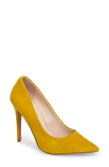 Women's Topshop Grammer Pointy Toe Pump, Size 9.5US / 40EU - Yellow | Nordstrom