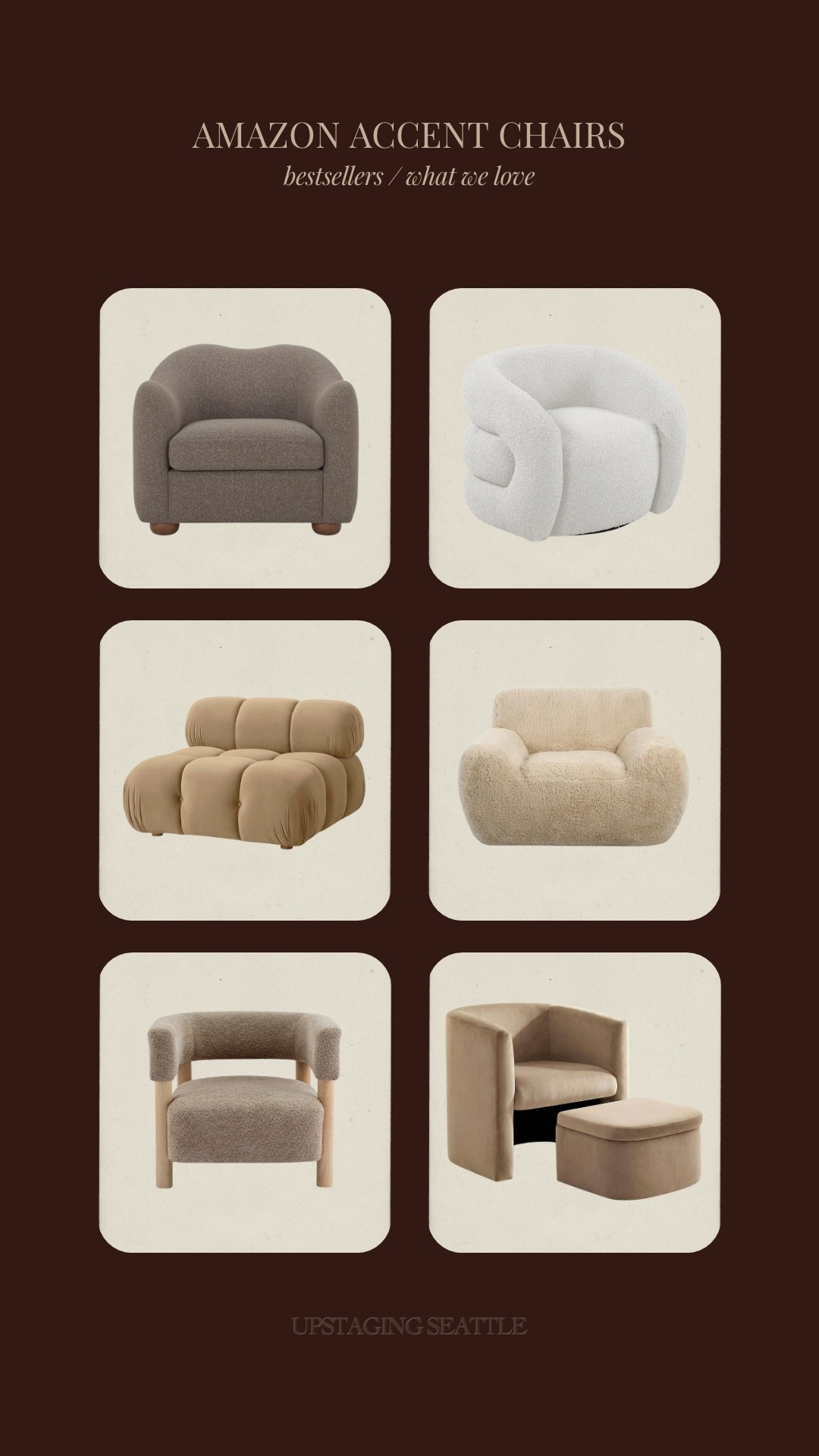 Amazon recommendations – Amazon accent chairs – modern accent chairs – modern home furniture – what we love ￼

#LTKdayinmylife #LTKSaleAlert #LTKHome