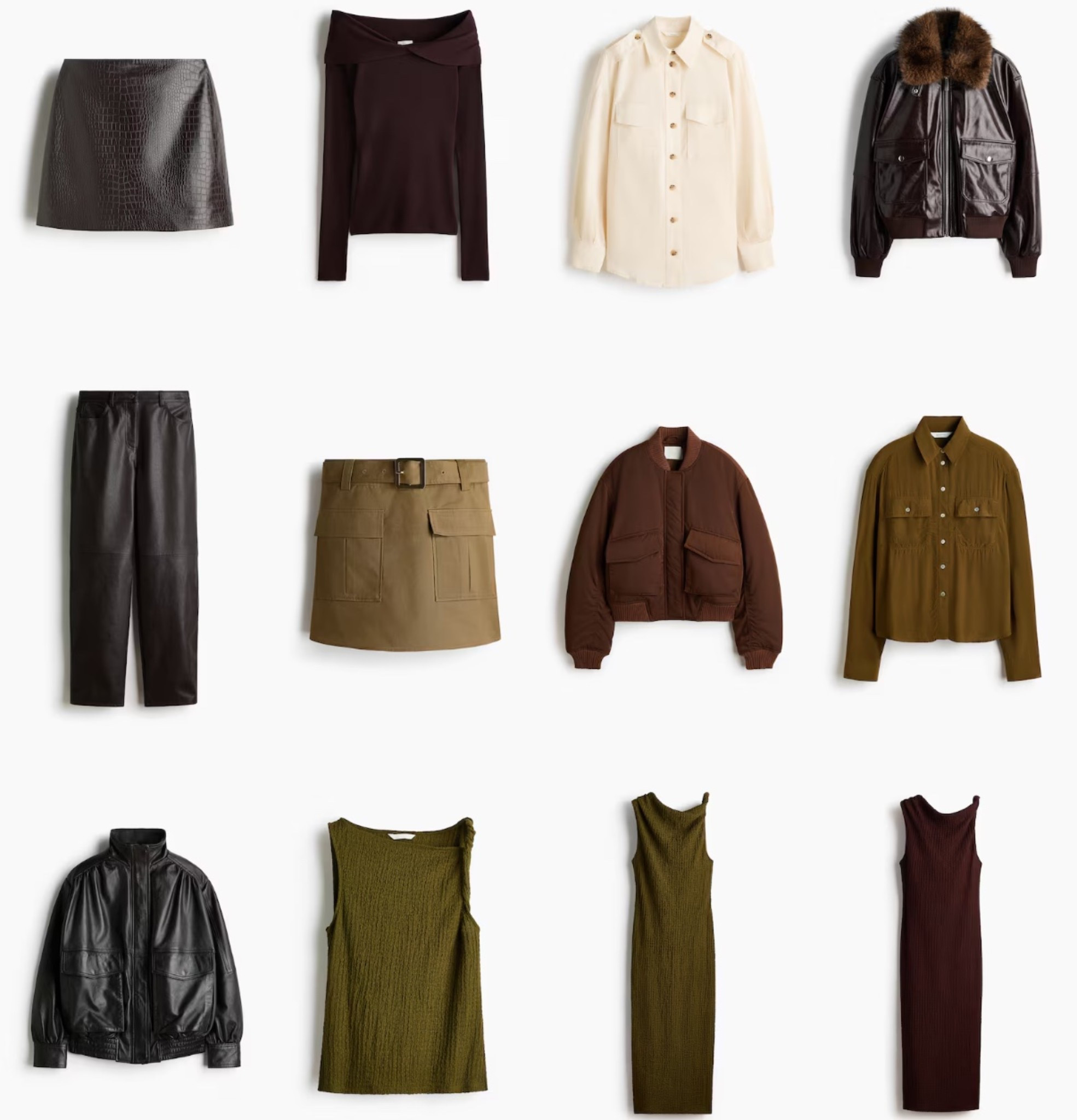 New in from H&M and it’s giving effortless fall energy 🍂

Think rich browns, deep olive, textured minis, structured jackets, and easy knit dresses you can layer on repeat. These are the kind of pieces that build a capsule wardrobe without trying too hard — clean lines, elevated basics, and that cool minimal vibe.

Perfect for transitional outfits, everyday styling, and mixing leather, knits, and tailored layers.

Saving my favorites before they sell out. 🤎

#LTKselfcare #LTKBeauty #LTKootd