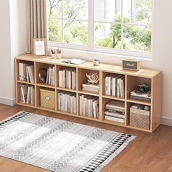 8 Cube Organizer Bookcase - Fabric Storage Bins Container, Open Shelf Simple Compartments Bookshe... | Amazon (US)