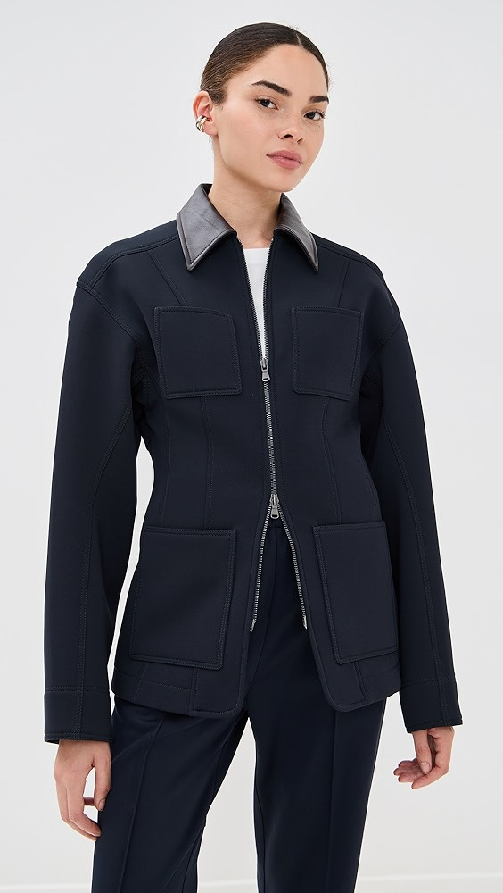 Bonded Twill Sculpted Workmens Jacket | Shopbop