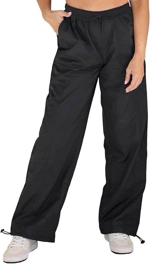 Womens Quick Dry Hiking Pants Lightweight Cargo Pants UPF50 High Waisted Travel Work Wide Leg Pan... | Amazon (US)