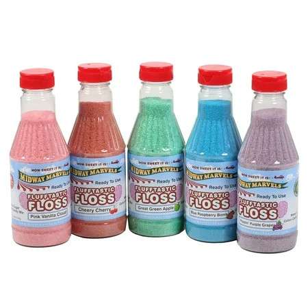 Flufftastic Five Pack Premium Cotton Candy Sugar Floss by Great Northern, Pint | Walmart (US)
