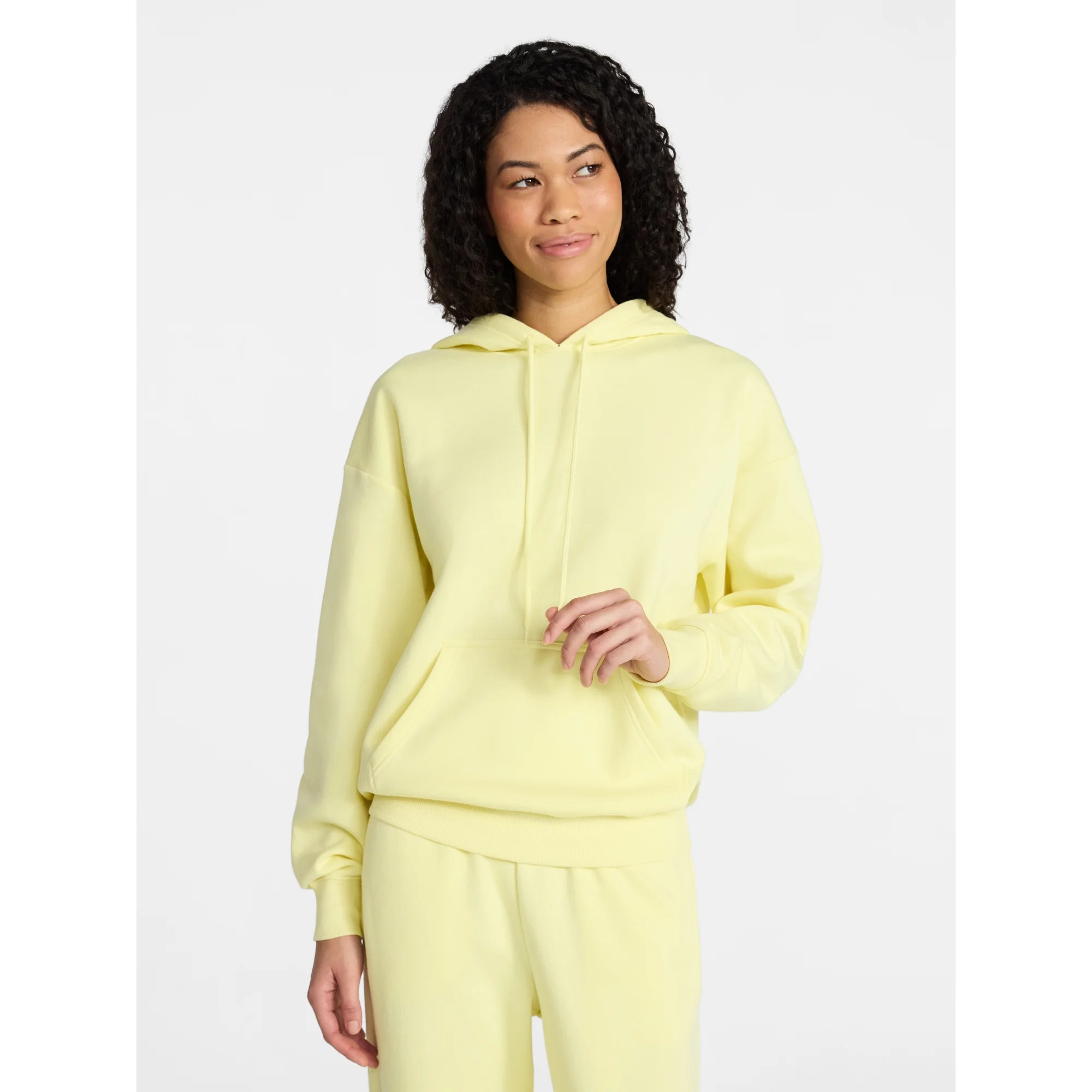 No Boundaries Essential Fleece Hoodie, Women's XXS-XXL | Walmart (US)
