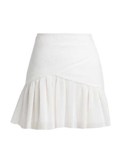 Wild Botanica Pleated Mini Skirt | Saks Fifth Avenue