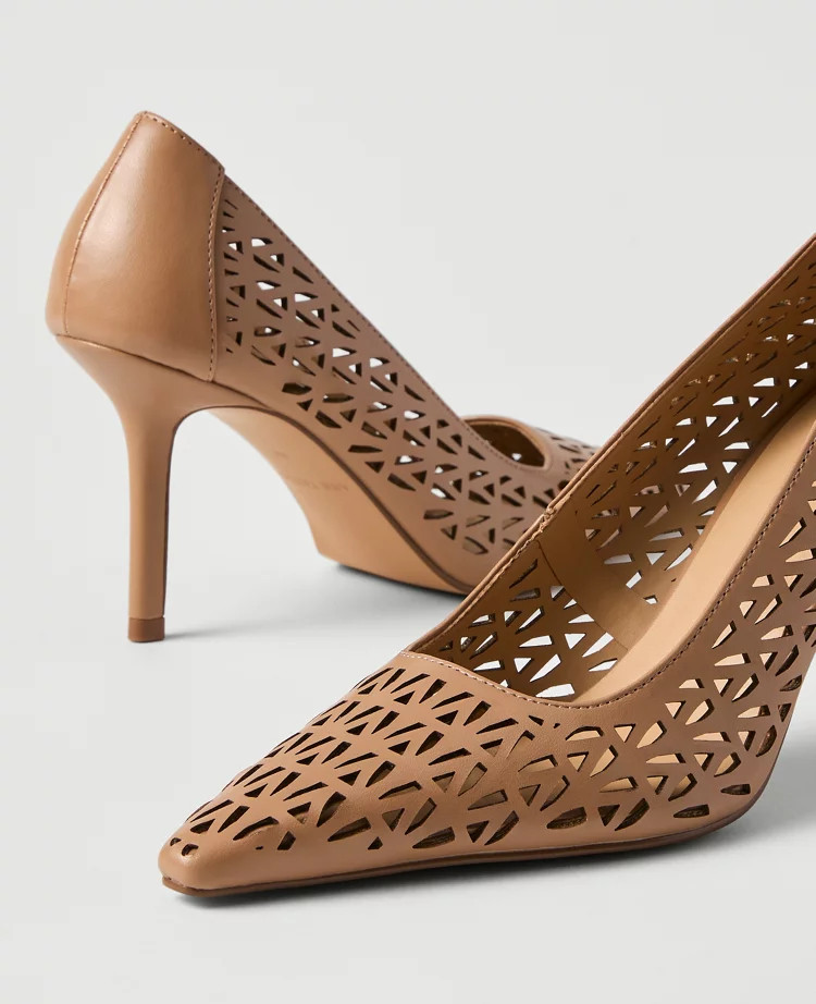 Pointy Toe Perforated Pump | Ann Taylor
