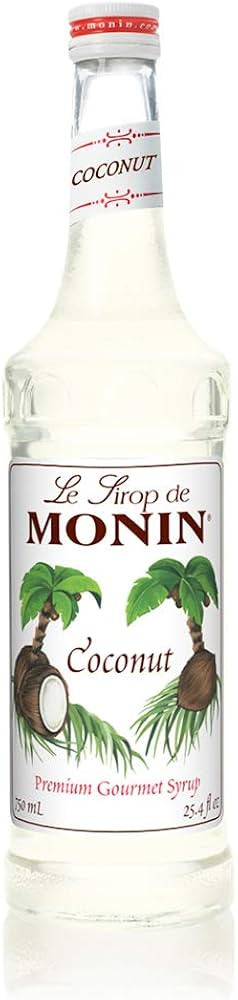 Monin - Coconut Syrup, Creamy Tropical Flavored Syrup, Coffee Syrup, Natural Flavor Drink Mix, Si... | Amazon (US)