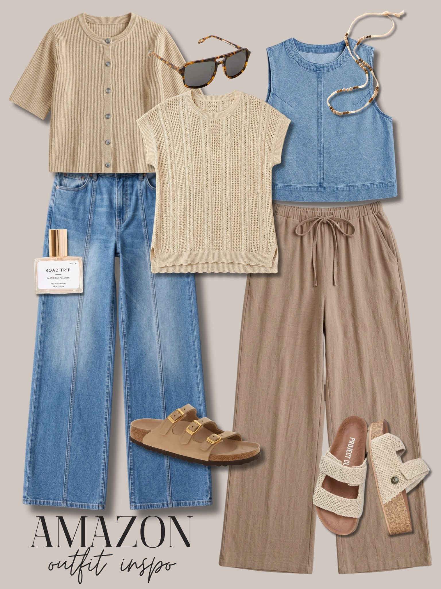 Casual spring // summer outfit inspo from Amazon. 

Wear as an every day look or to: brunch, dates, shopping, sporting events, etc. 

#LTKSeasonal #LTKootd #LTKgrwm