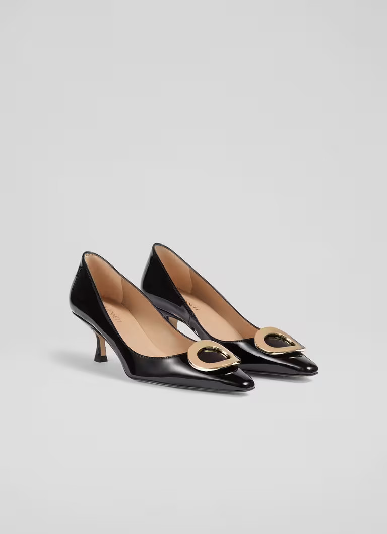 Uma Black O Trim Pointed Courts | L.K. Bennett (UK)