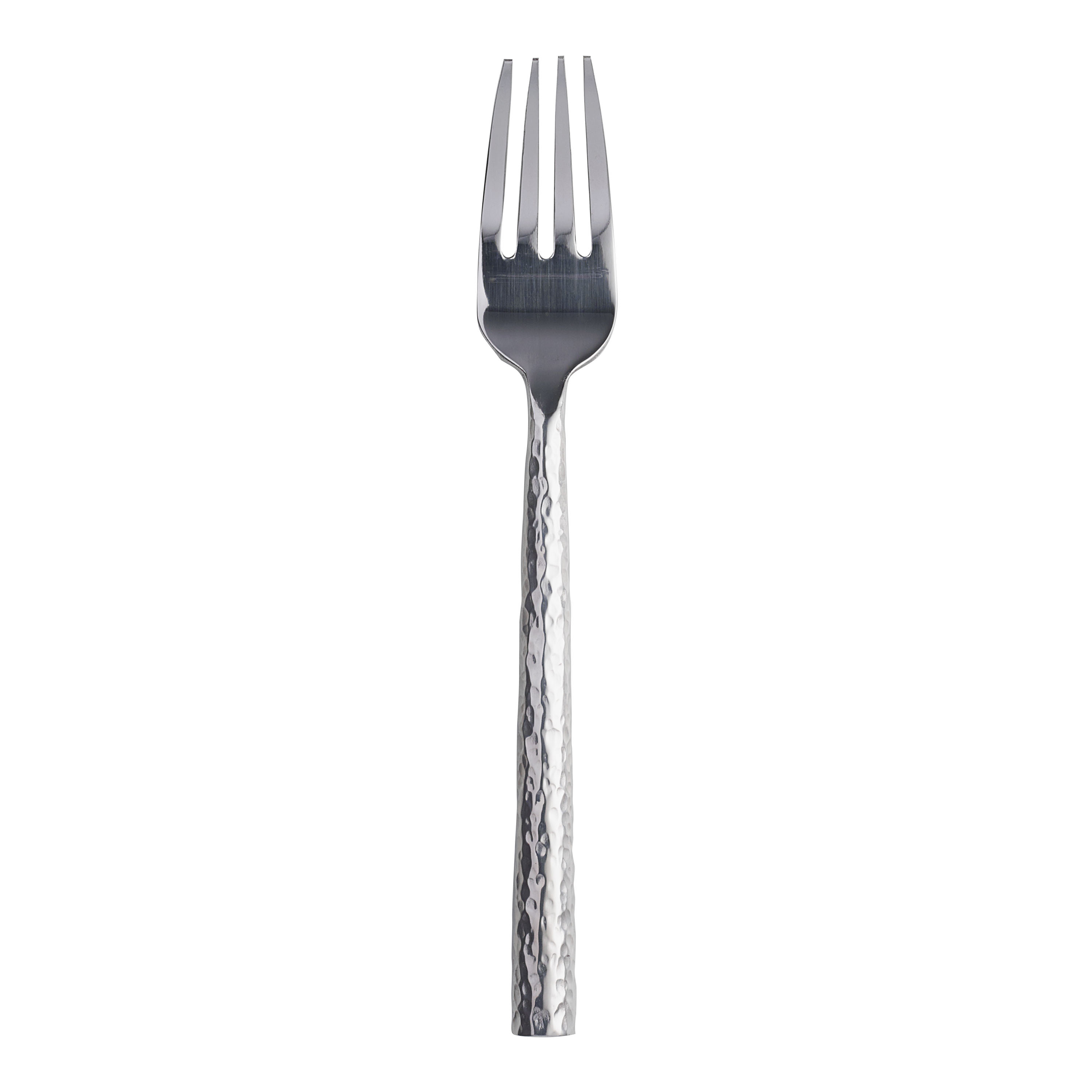 Hammered Stainless Steel Dinner Fork | World Market