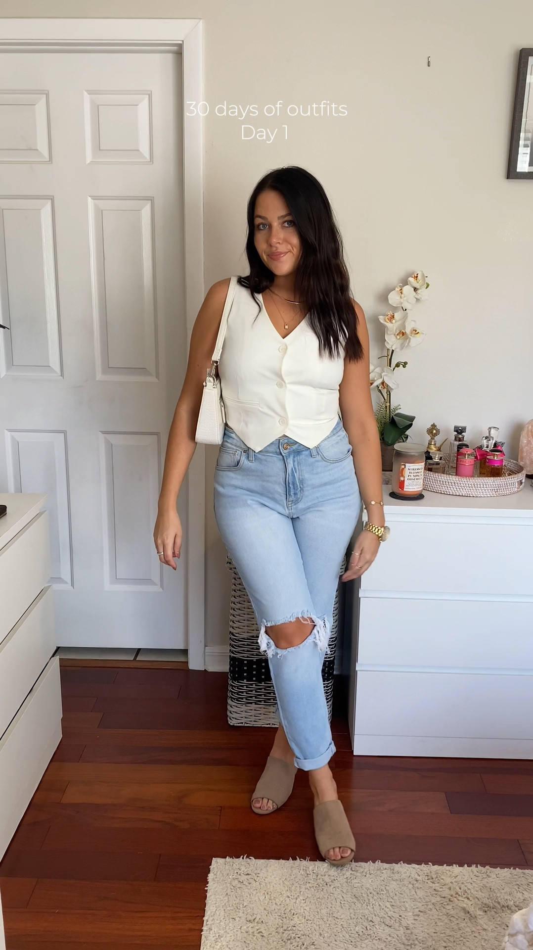 Top - Tjmaxx 
Jeans - Walmart 
Bag - Amazon 
**Linking similar options 

#LTKStyleTip #LTKFindsUnder100 #LTKFindsUnder50