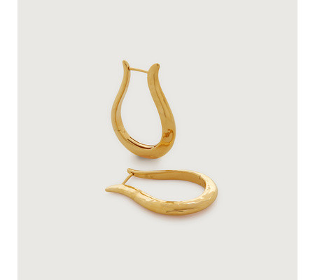 Deia Lyre Large Hoop Earrings | Monica Vinader (Global)
