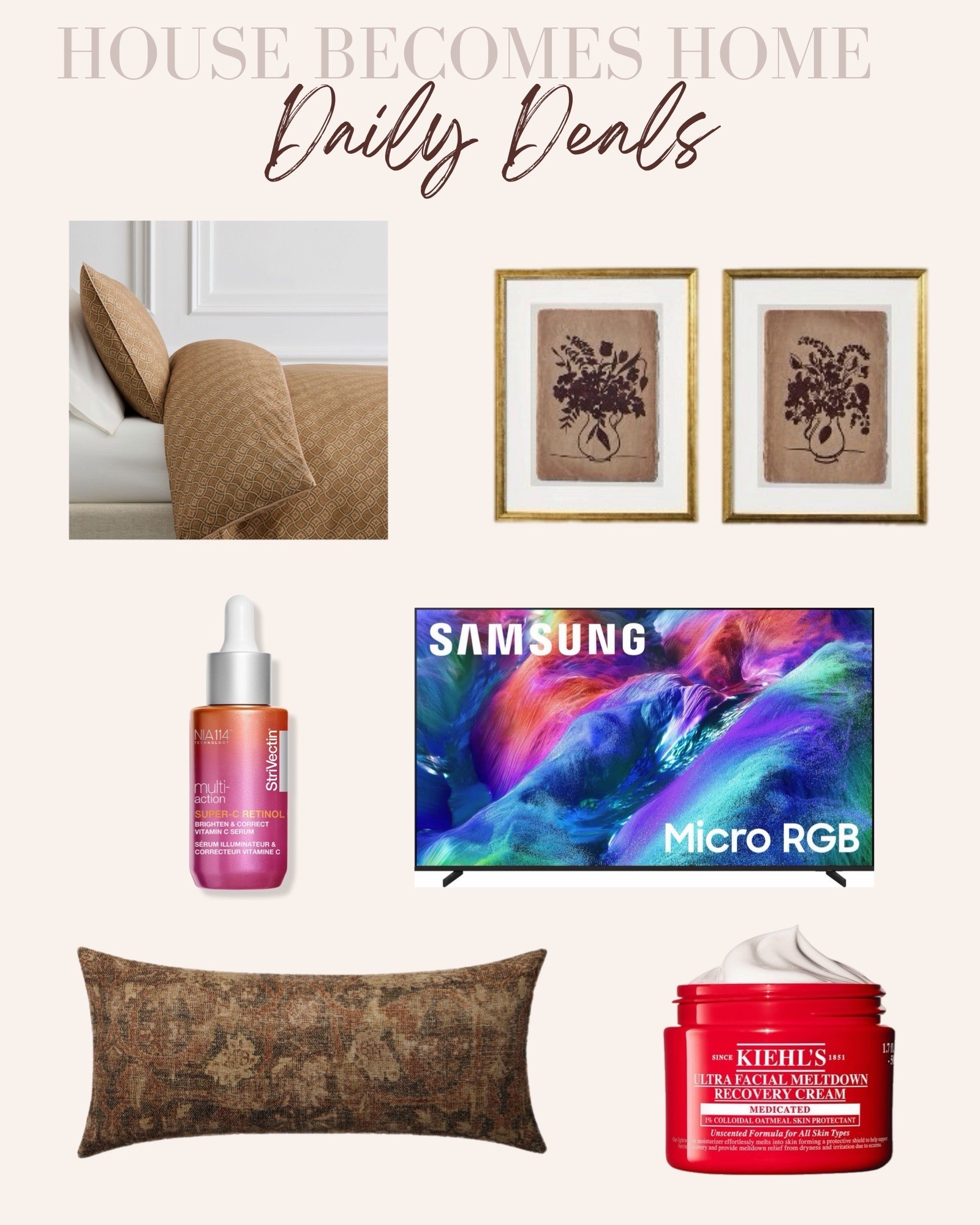 Daily deals!!


Home decor, bedding, tv, beauty

#LTKHome #LTKSaleAlert #LTKBeauty