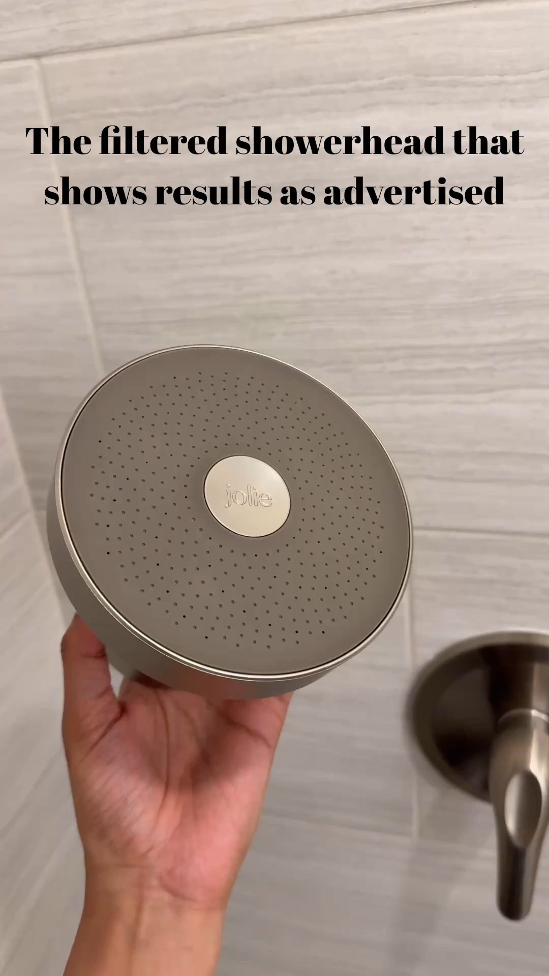 Don’t buy this Jolie filtered showerhead if you’re not ready to be blown away 😍 my skin is so soft right out of the shower now and I experience little to no dryness plus my hair is shedding a lot less 😳 highly recommend to try or gift 

Amazon finds home essentials shower routine skincare self care brushed steel modern minimalist

#LTKHome