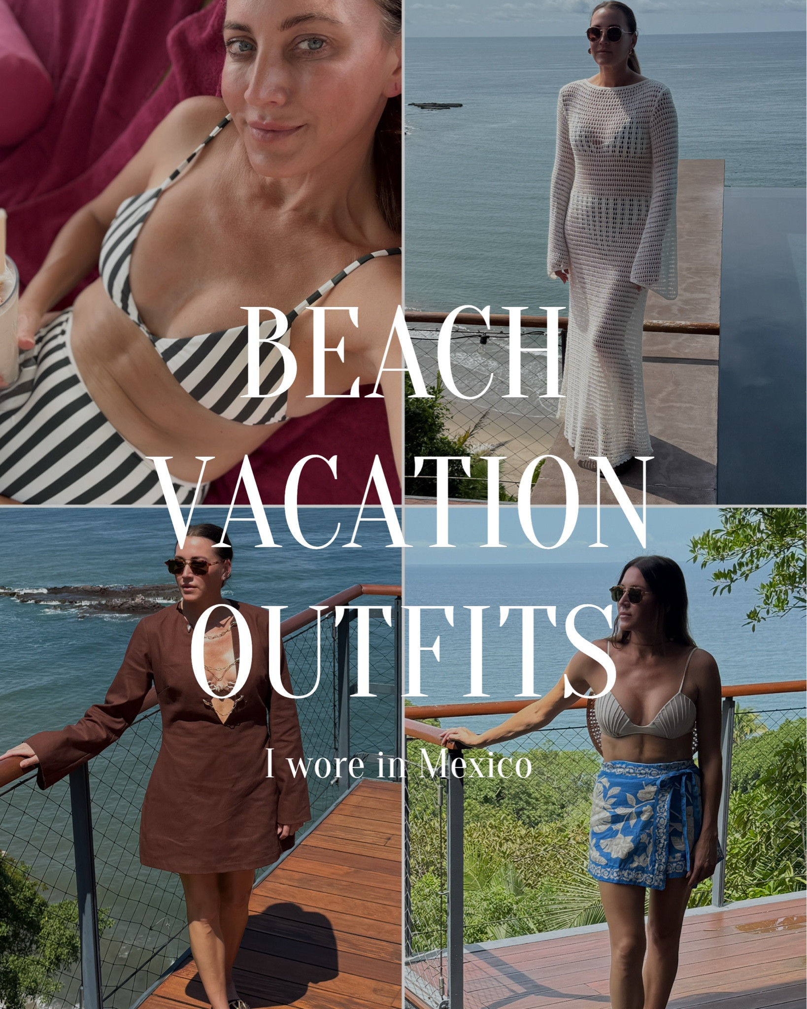 What I wore in Mexico.! Cover up, bathing suit, beach vacation

#LTKTravel #LTKStyleTip #LTKSwim