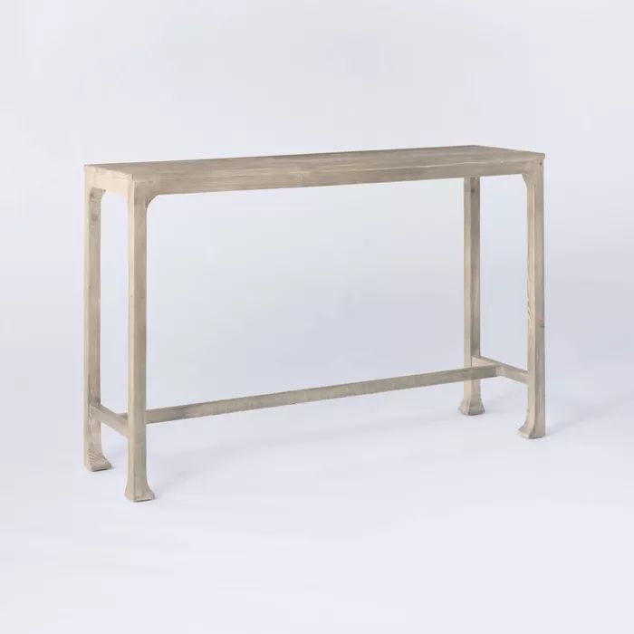 Belmont Shore Curved Foot Console Table Knock Down Natural - Threshold&#8482; designed with Studi... | Target
