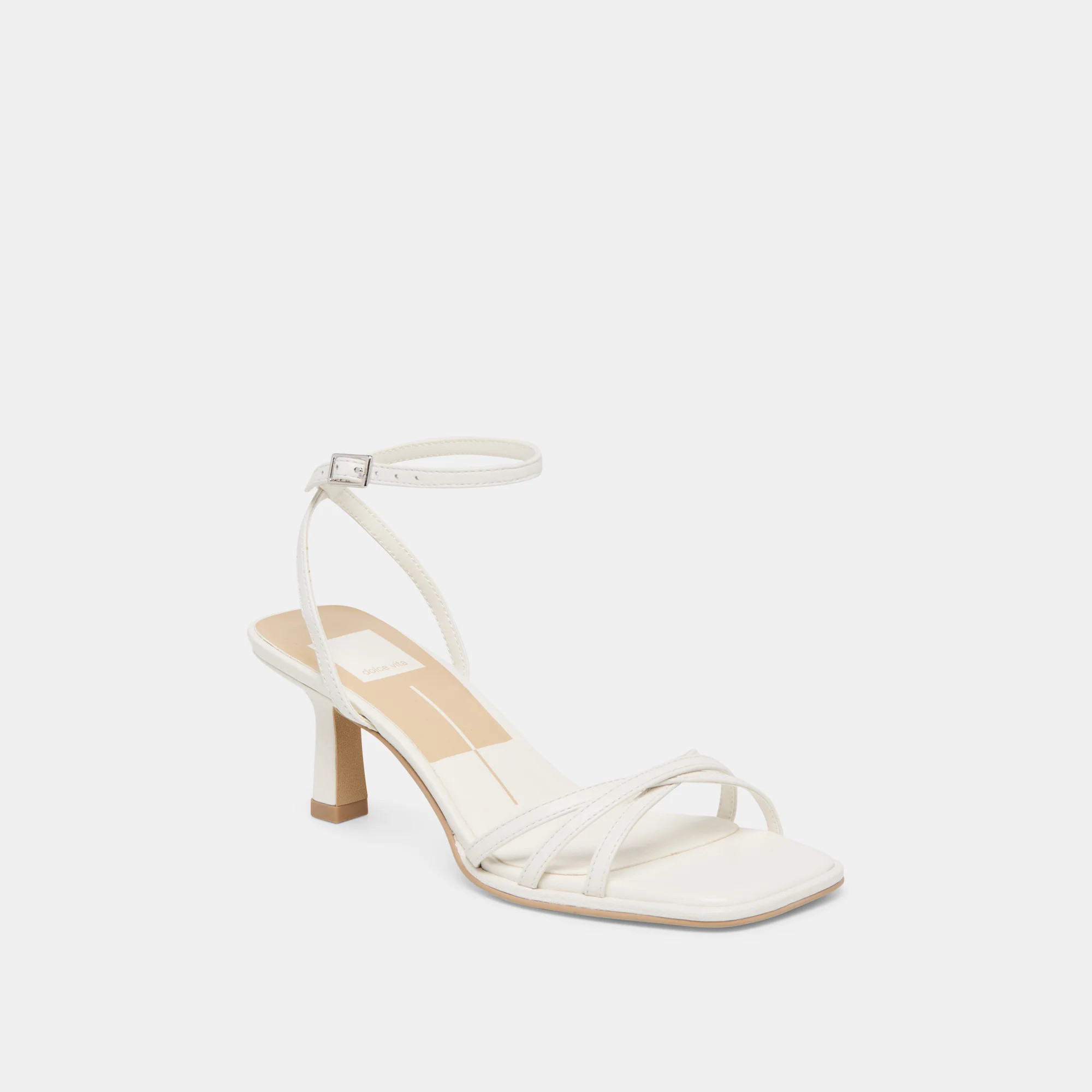 Manji Heels True White Leather | DolceVita.com