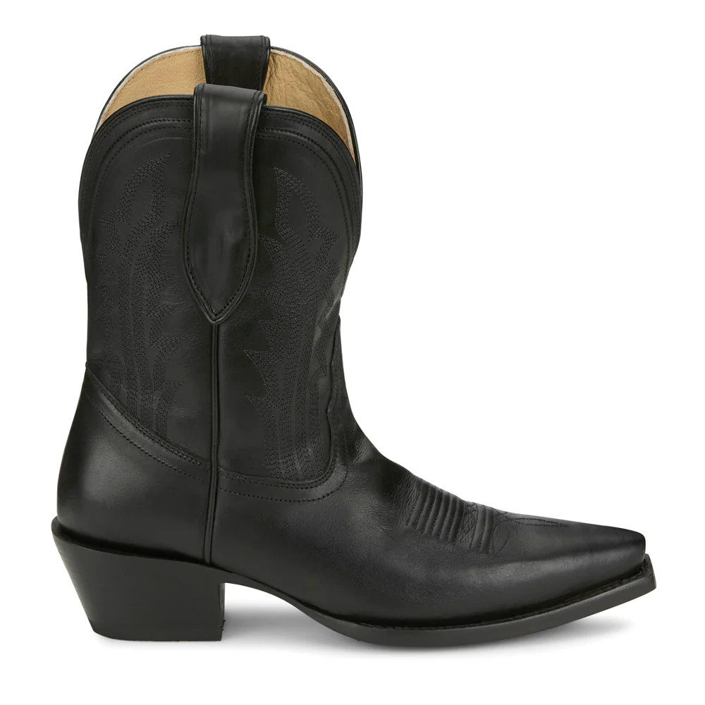 Shop Black Womens Areli Embroidered Snip Toe Cowboy Boots | Shoebacca