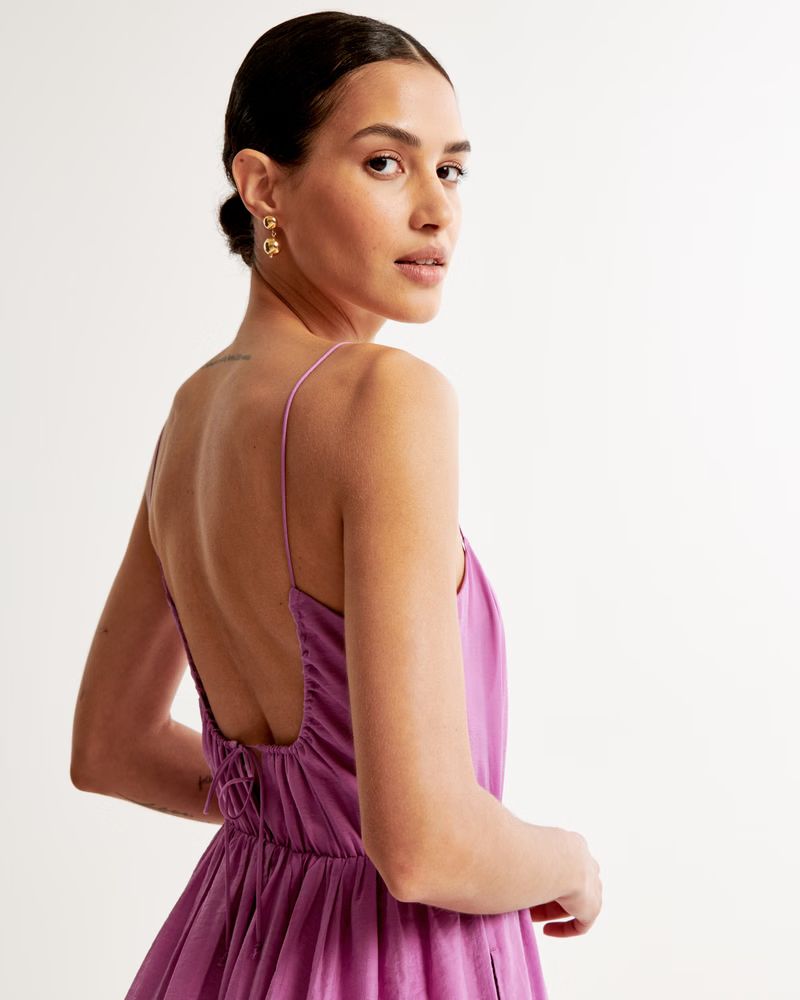 Low Back Tiered Maxi Dress | Abercrombie & Fitch (US)