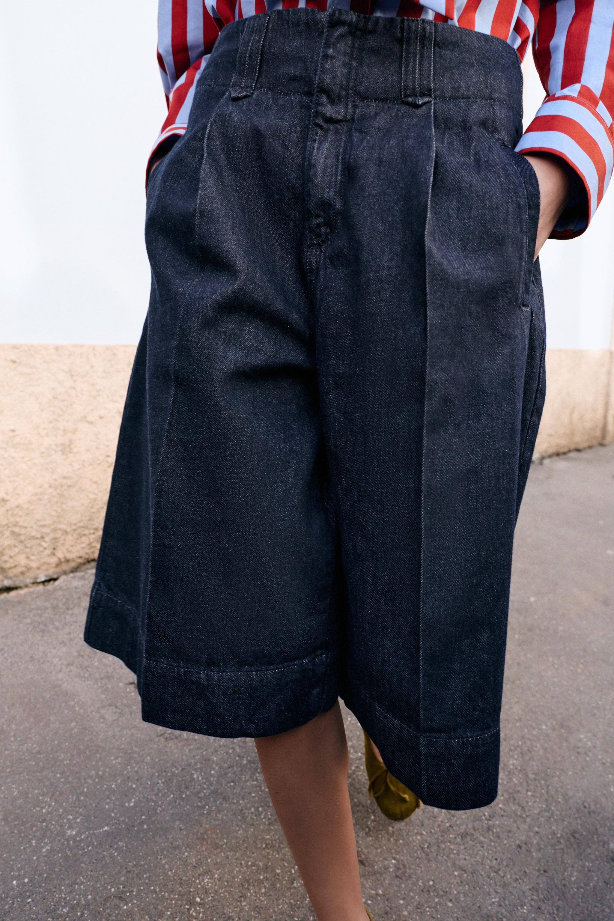 LANGE BERMUDASHORTS MIT BUNDFALTEN | Zara DE