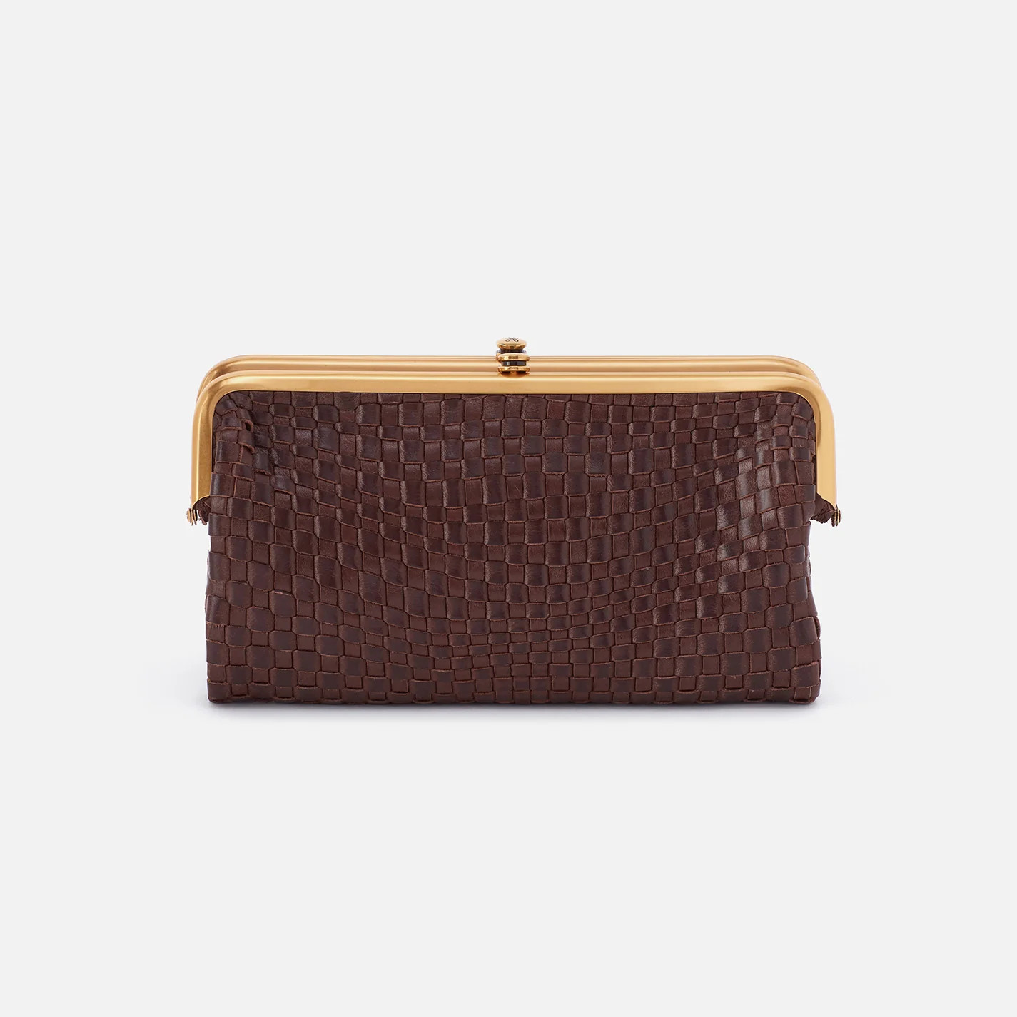 Lauren Clutch-Wallet in Wave Weave Leather - Pecan | HOBO Bags