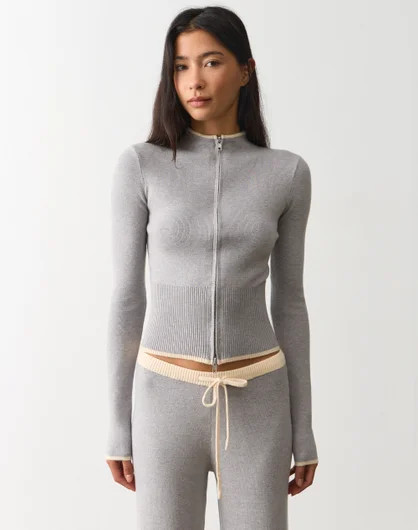 Two Way Zip Knit Top | Glassons (Australia)