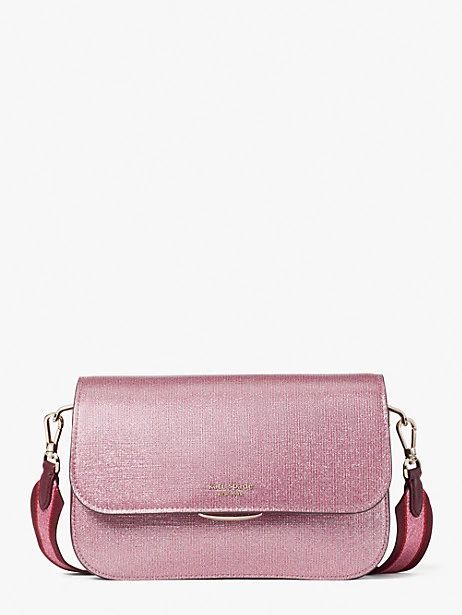 buddie glitter striped medium shoulder bag | Kate Spade (US)