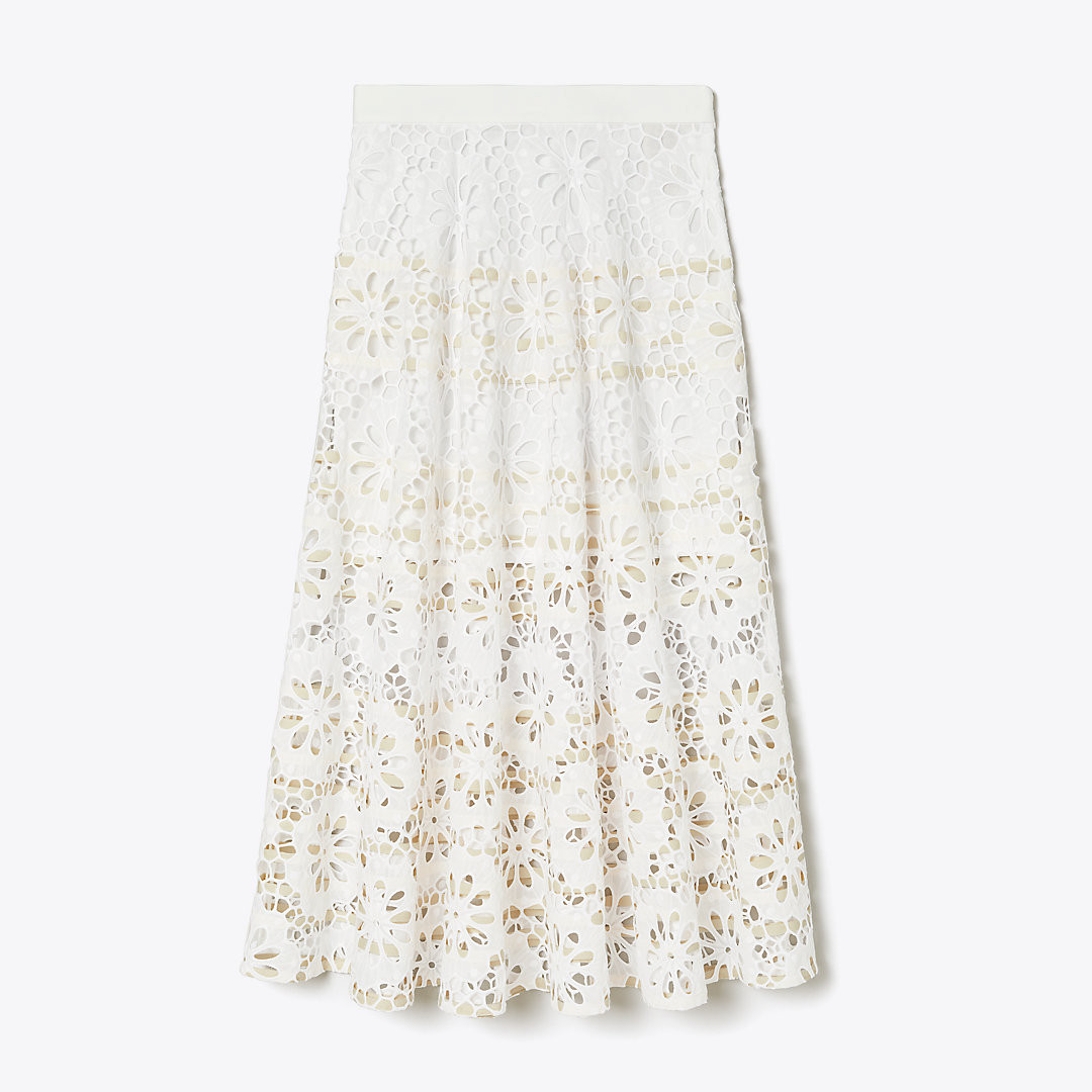 Tory Burch Cotton Eyelet Skirt | Tory Burch (US)