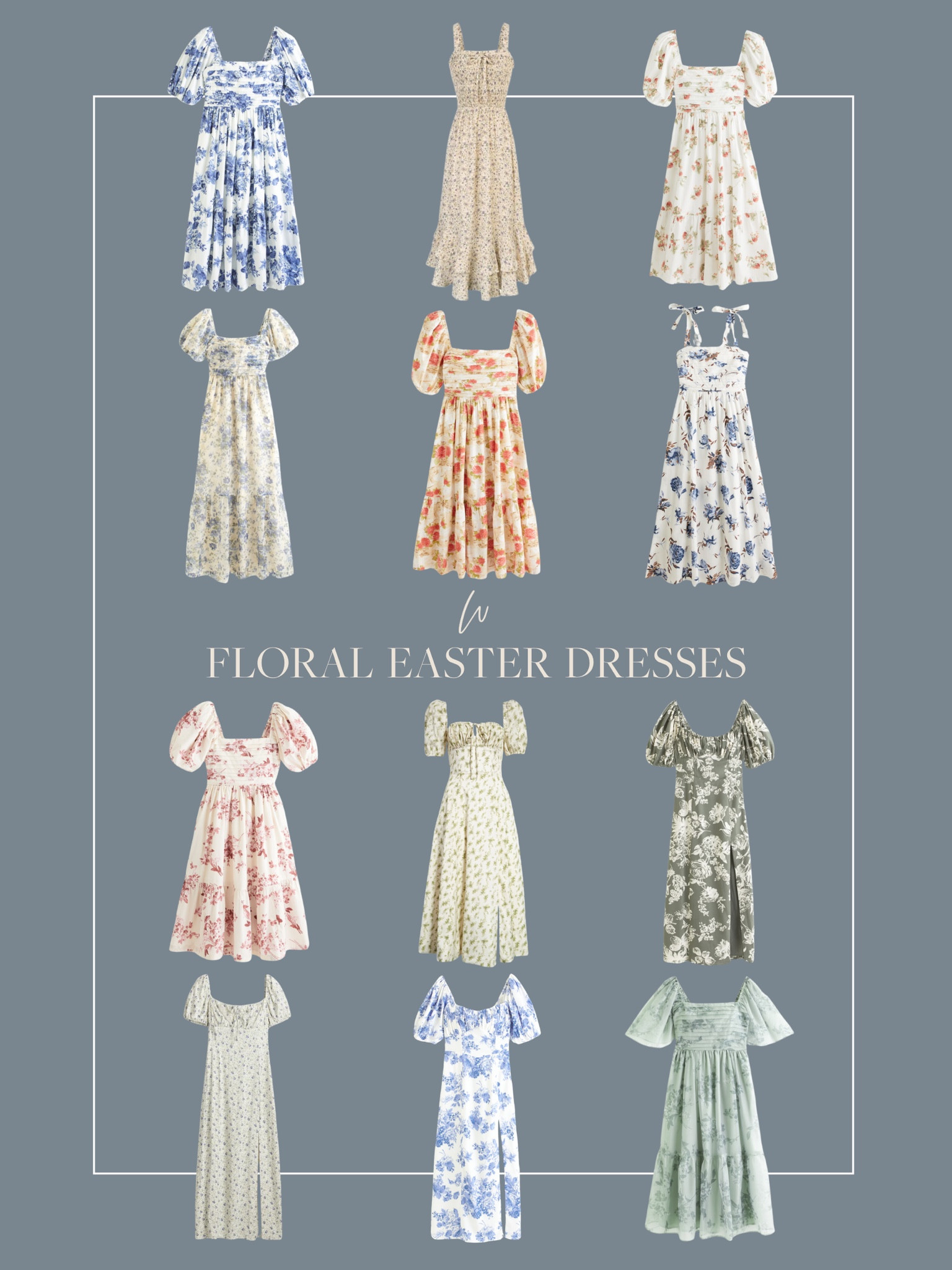 Easter is just about two weeks away! Oftentimes I find my wardrobe reflecting the season that we’re currently in, and for spring that always means florals and pops of color. I love how beautiful all of these dress options are—with seasonal colors that are still tasteful and timeless. Ranging in price points for everyone too! 

#LTKSeasonal #LTKstyletip