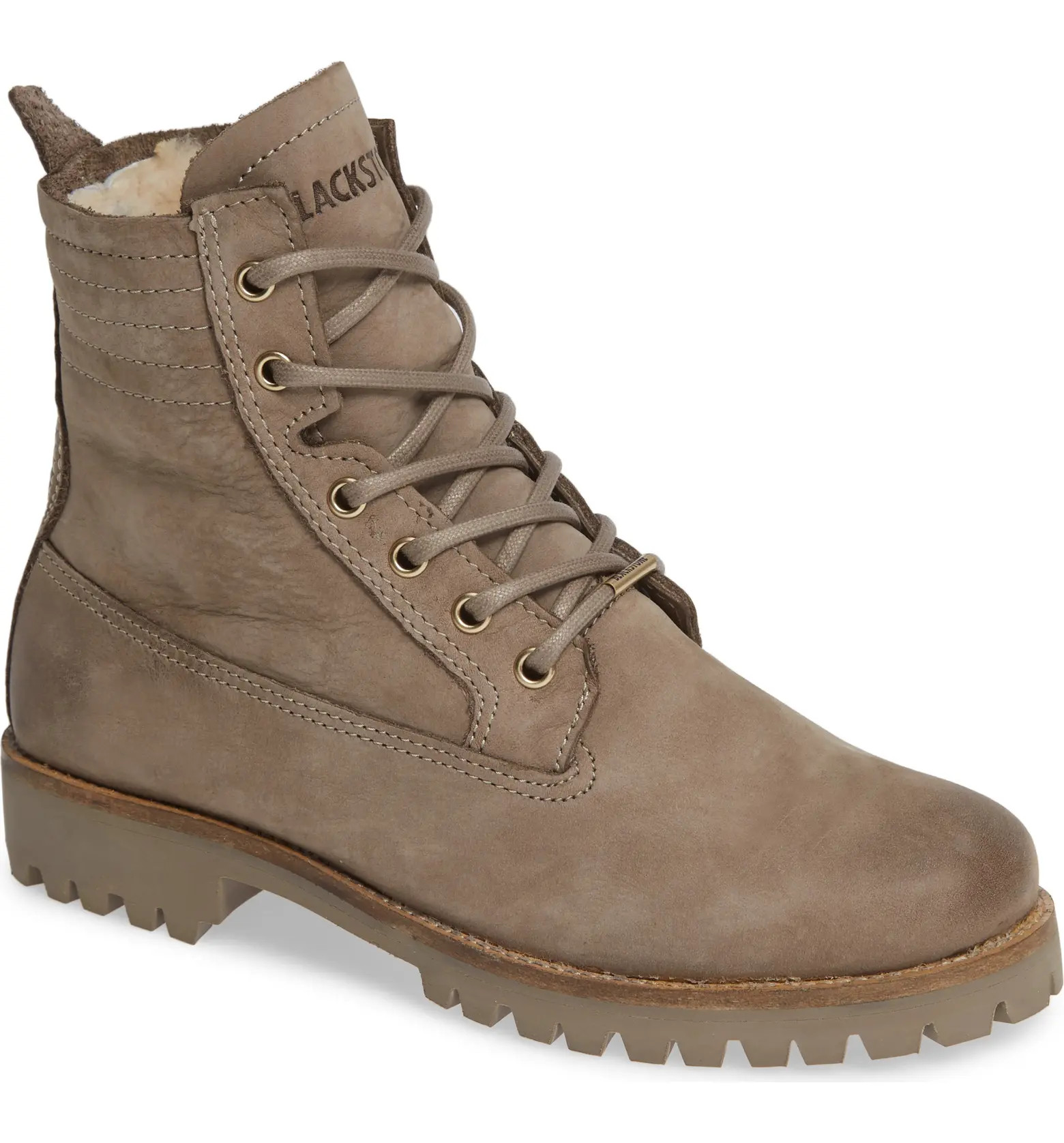 OL22 Lace-Up Boot with Genuine Shearling Lining | Nordstrom