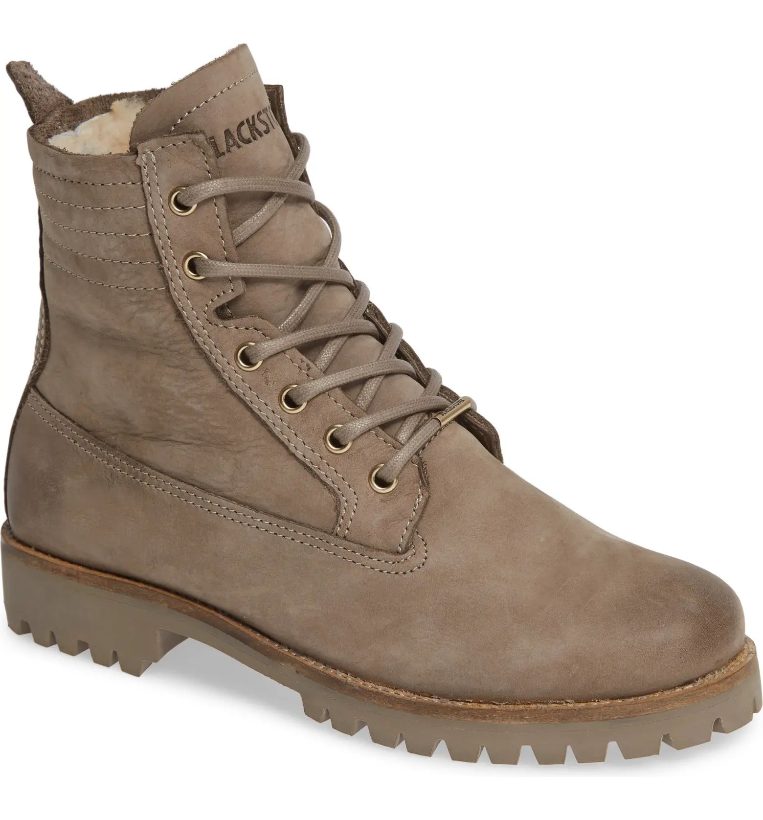 OL22 Lace-Up Boot with Genuine Shearling Lining | Nordstrom