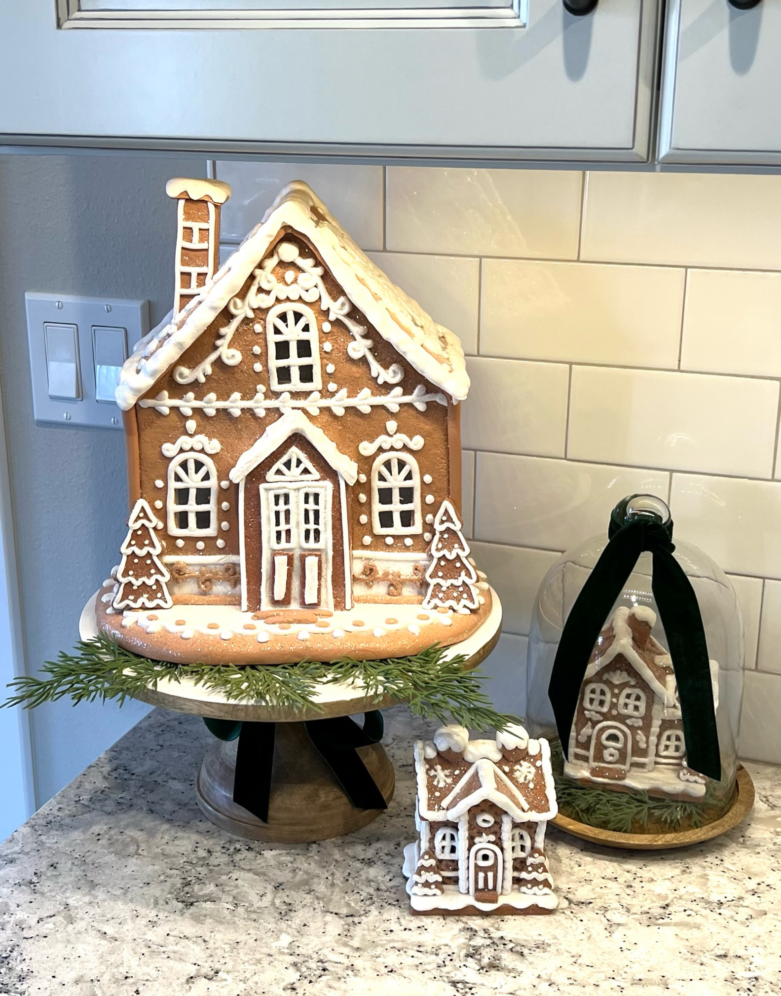 These are the prettiest and most real looking Gingerbread houses you ever did see! They light up and are just so cozy for the holidays  

Christmas / gingerbread / home decor / holiday decor / cloche / house of jade 

#LTKHoliday #LTKFindsUnder100 #LTKHome