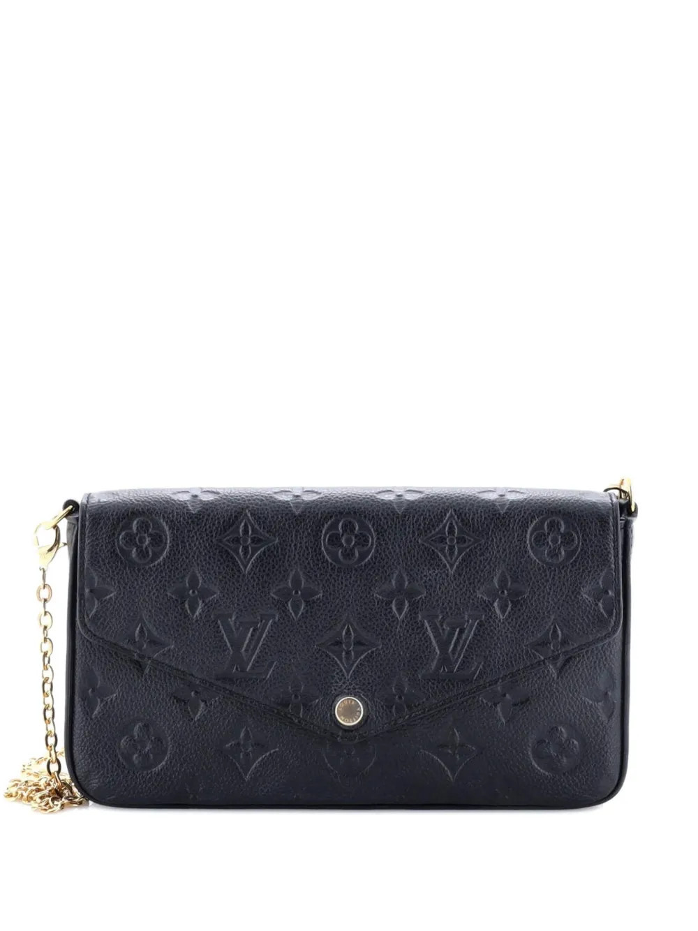Louis Vuitton Pre-Owned Felicie Pochette Monogram Empreinte Leather crossbody bag - Black | Farfetch Global