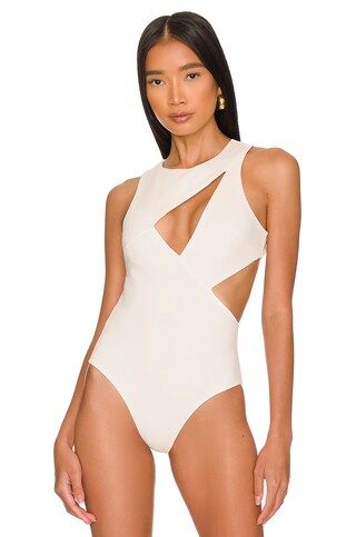 h:ours Kyoto Bodysuit in White from Revolve.com | Revolve Clothing (Global)