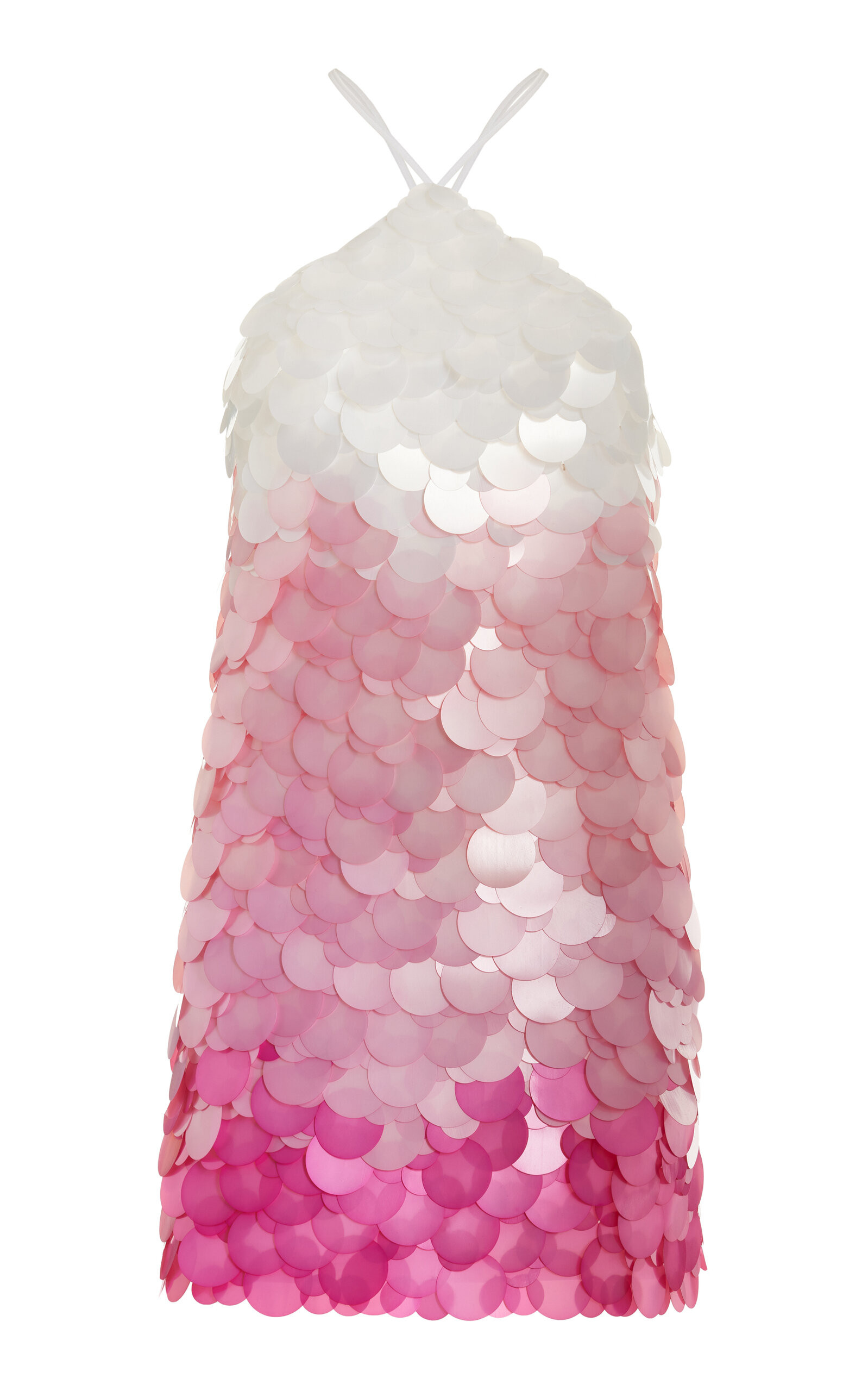 Exclusive Paillette-Sequined Mesh Halter Mini Dress | Moda Operandi (Global)