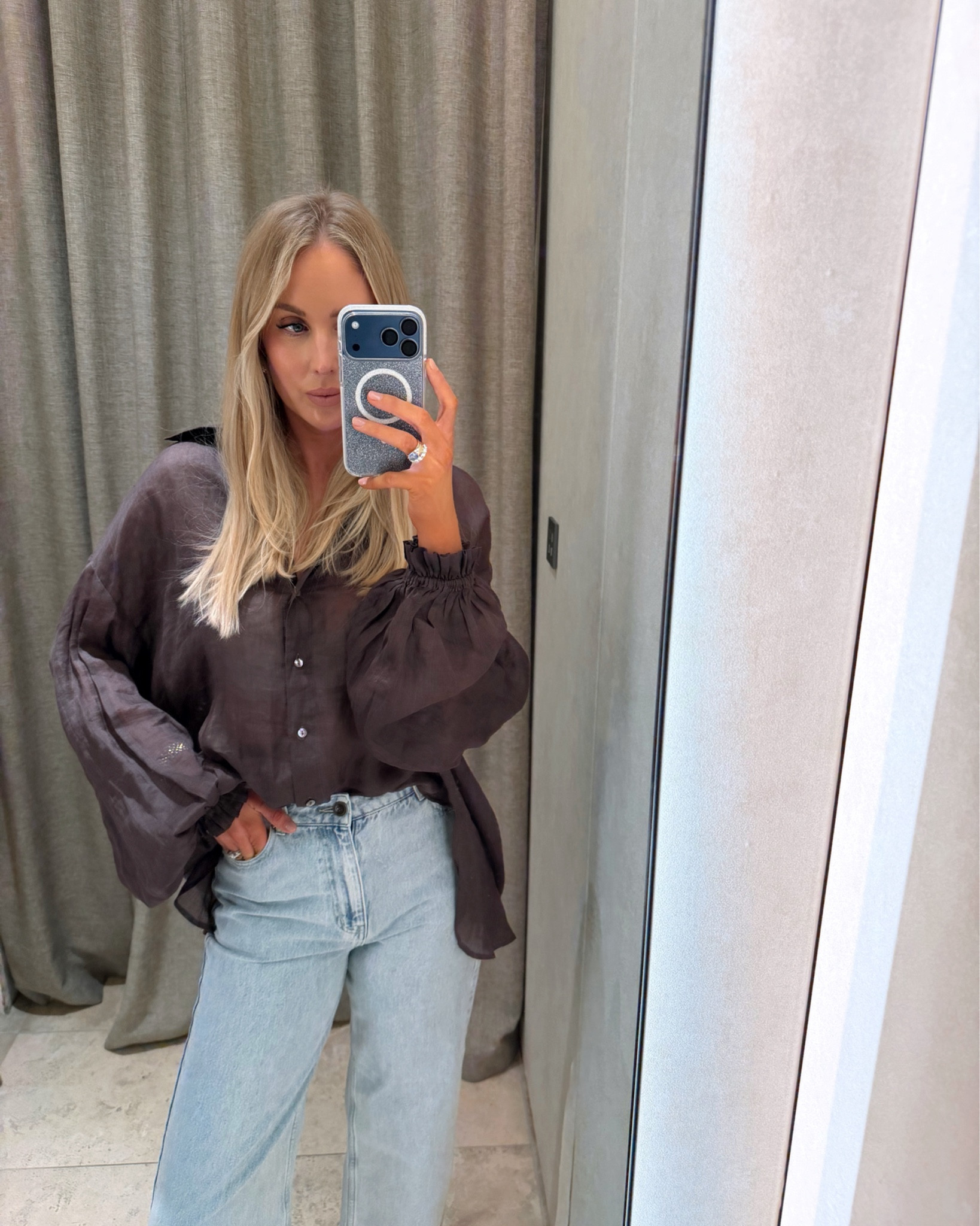 One shirt, styled two ways 🫶🏼 Effortless, elevated and so wearable. The fabric is slightly sheer, but in a soft, flattering, non-offensive way, and the sleeve volume gives it that perfect feminine touch.

I’m in a size 10 across all pieces. The jeans come in a tall option too, but even at 5’11”, I loved this slightly cropped length for spring and summer. Light-wash, high-waisted denim will forever be my weakness 🤌🏼

Hot tip: tap below and start adding your favourites to cart 😉 if you know wha I’m saying!!!

#LTKsummer #LTKjeans #LTKsale