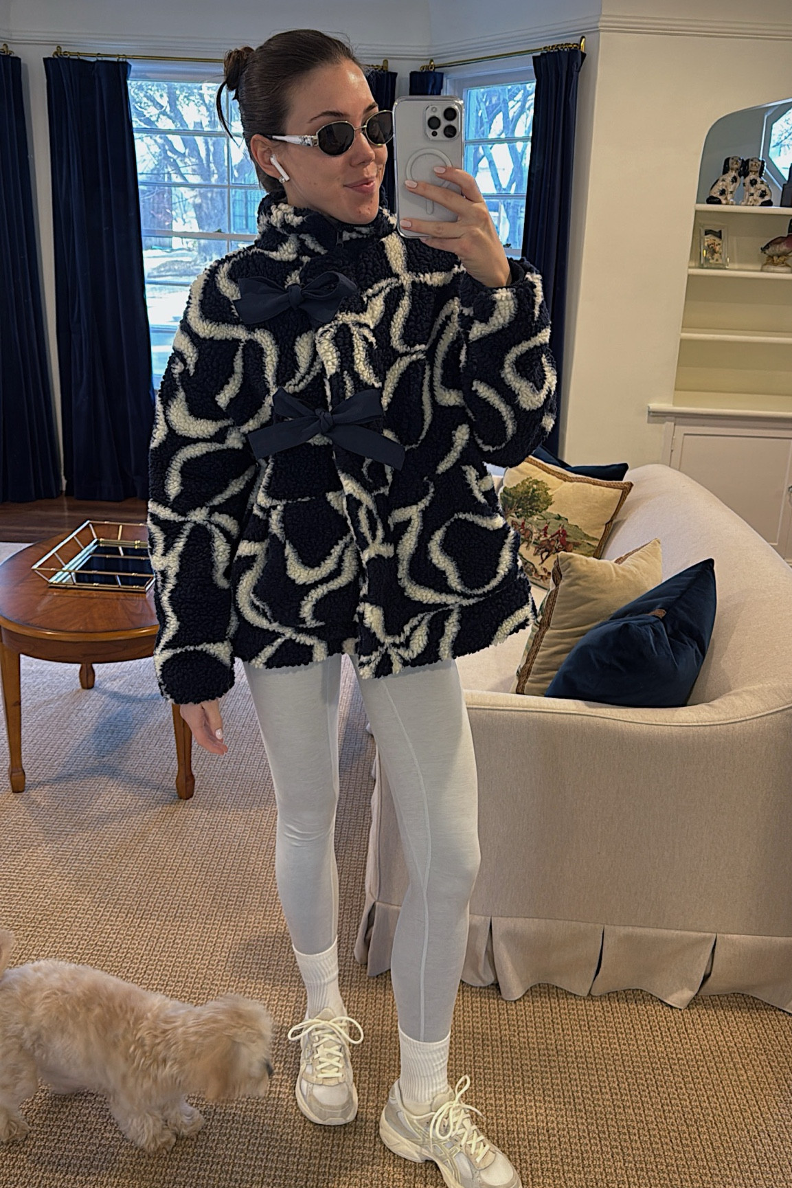 Yoga & dog walk look! My exact jacket is from damson madder and sold out, but if you go to their website, there are a few other color ways

#LTKFindsUnder100 #LTKFitness #LTKStyleTip