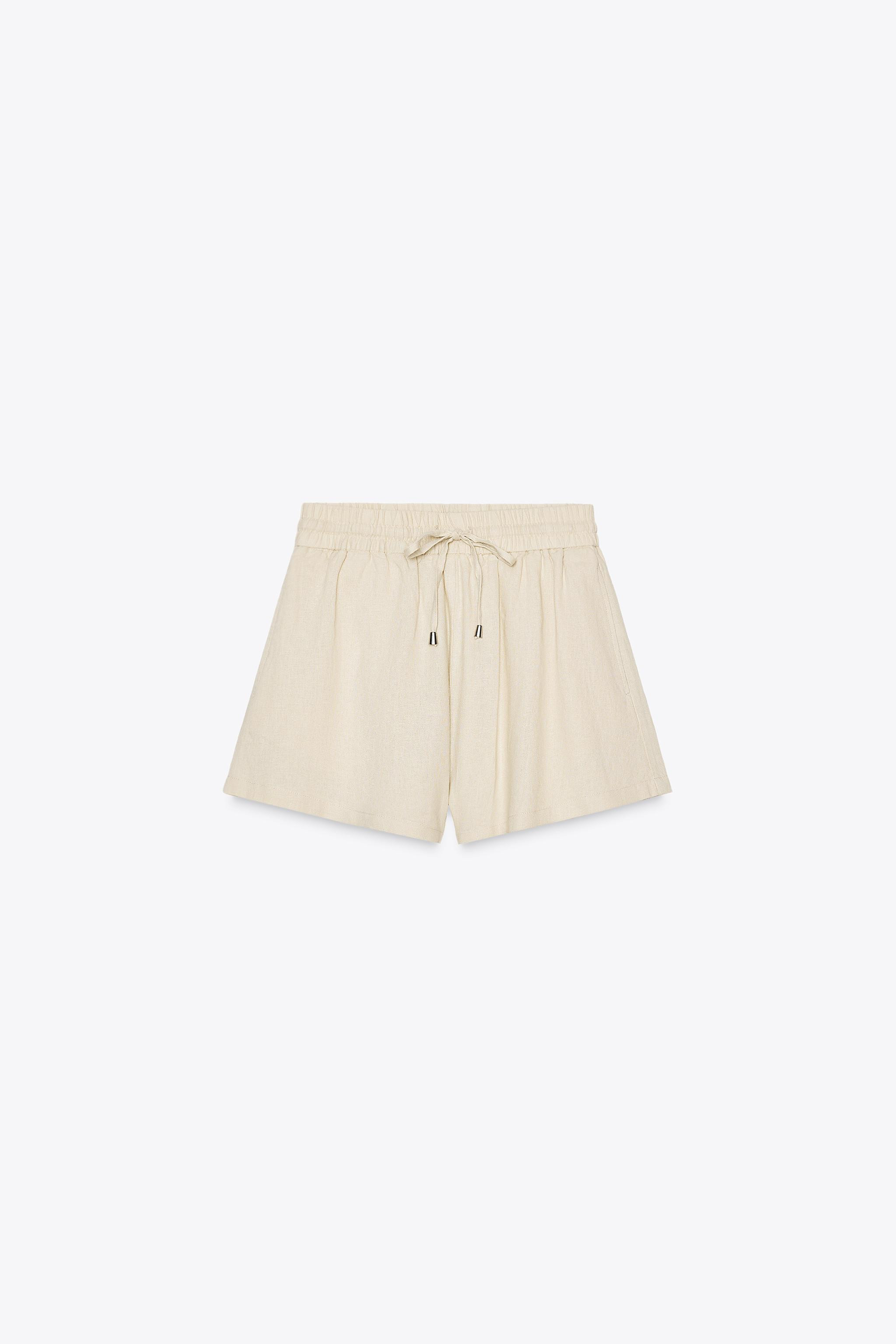 LINEN BOXER SHORTS | Zara US